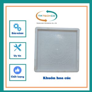 KHUÔN ĐÚC GẠCH HOA CÚC Kích thước 40*40*3,5cm