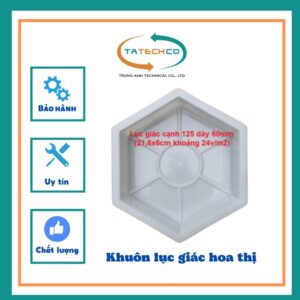 KHUÔN ĐÚC GẠCH LỤC GIÁC HOA 17 viên/m2