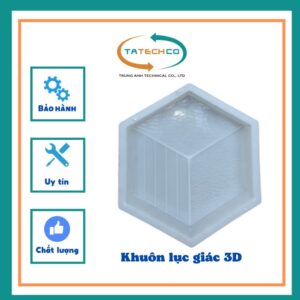 KHUÔN ĐÚC GẠCH LỤC GIÁC 3D Kích thước: 17 viên /m2